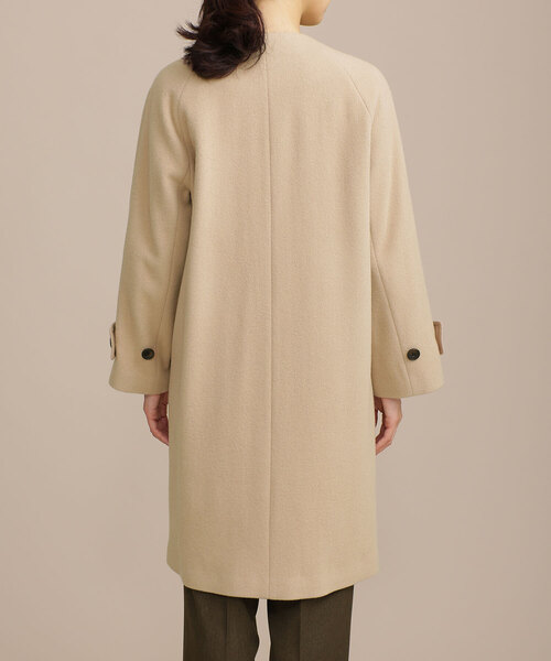 「NANO universe」 ノーカラーコート 38 ベージュ レディース_画像5
