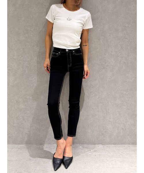 GYDA 【TINY】ミドルウエストワンウォッシュスキニーXS 新品タグ付き ジェイダ GYDA 【TINY】ミドルウエストワンウォッシュスキニー