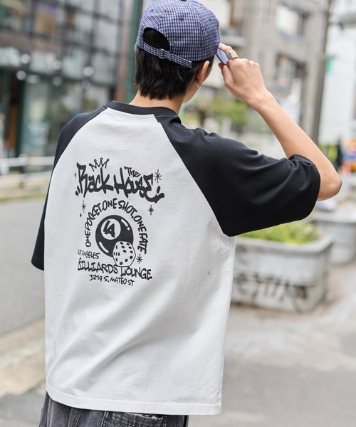 WEGO tシャツ WEGO/「25年春夏新作」ラグラングラフィックBIG T