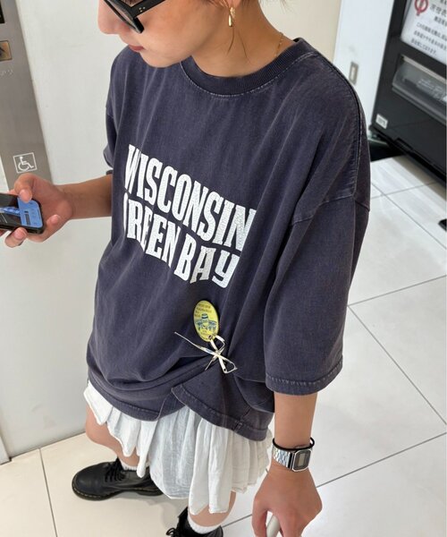 CIAOPANIC TYPY tシャツ 「UNISEX」アシッドウォッシュ加工ロゴ