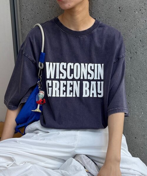 tシャツ ウォッシュ加工 ミニ丈Y2KロゴTシャツ ブラック レディース CIAOPANIC TYPY tシャツ 「UNISEX」アシッドウォッシュ加工ロゴ