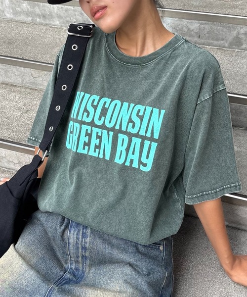 CIAOPANIC TYPY tシャツ 「UNISEX」アシッドウォッシュ加工ロゴ