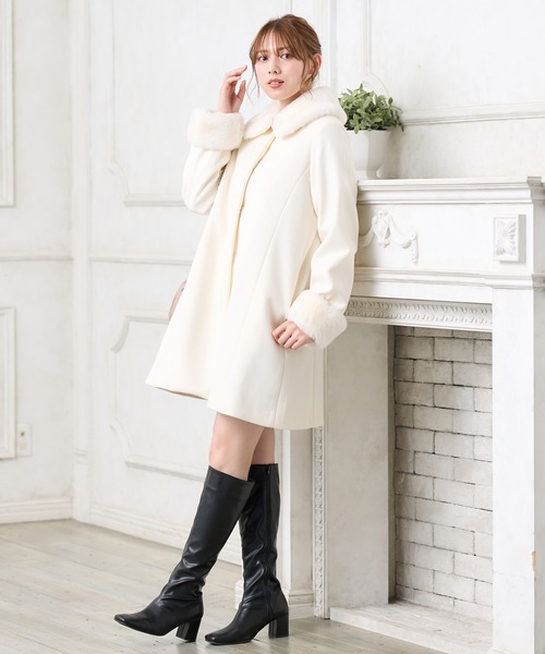 「INGNI」 コート M ピンク レディース_画像3