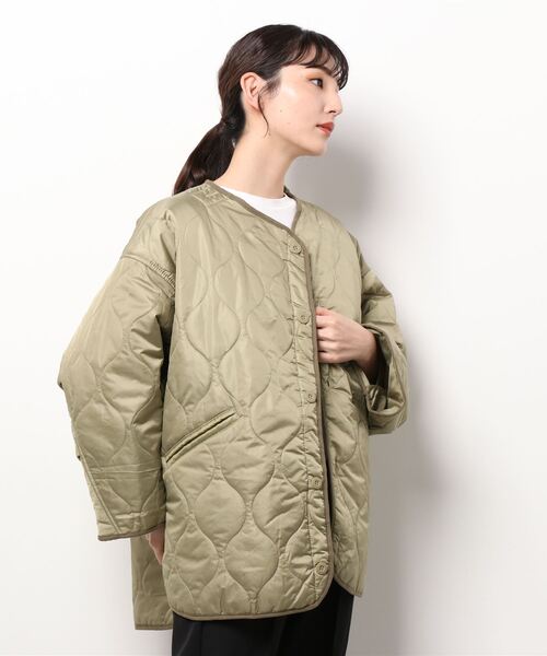 「Samansa Mos2 blue」 ジャケット フリ- ライトベージュ レディース_画像5