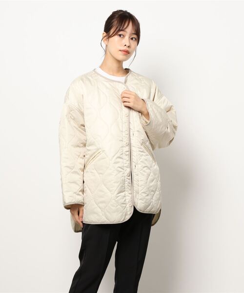 「Samansa Mos2 blue」 ジャケット フリ- ライトベージュ レディース_画像6