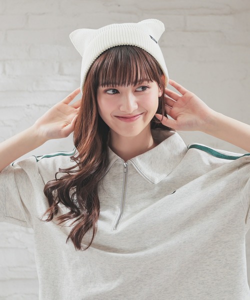 Honeys（ハニーズ） ニット帽 ニットキャップ ネコ耳ニット帽