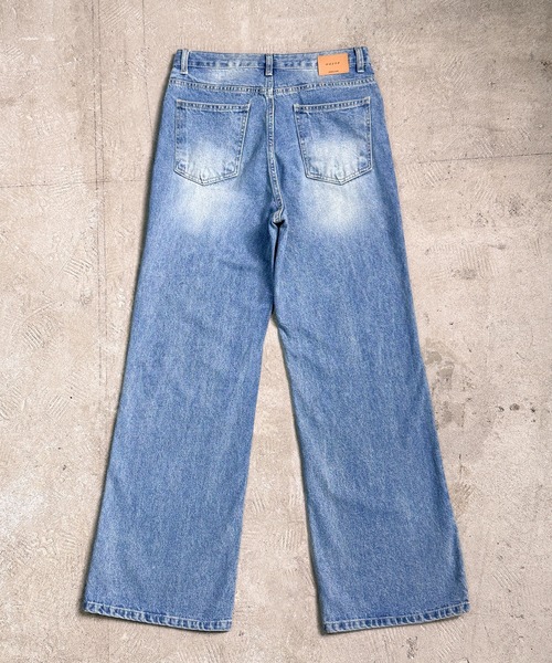 ジーンズ 4D45 ワイドデニムパンツ メンズ レディース_5