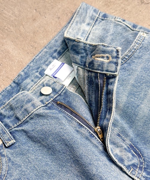 ジーンズ 4D45 ワイドデニムパンツ メンズ レディース_8