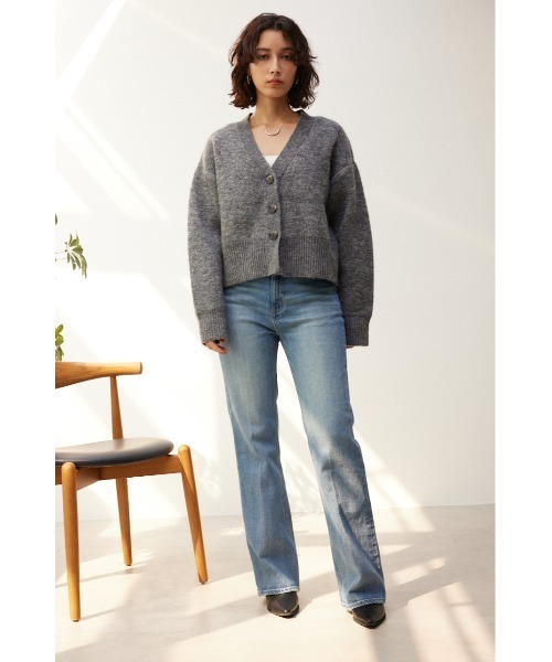 「crie conforto」 ニットカーディガン FREE ベージュ レディース_画像3