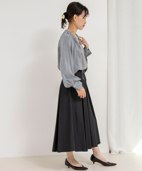 【新品未使用】NOLLEY'S sophi タッサータックフレアスカート NOLLEY'S Sophi（ノーリーズソフィ）の「タッサータックフレア