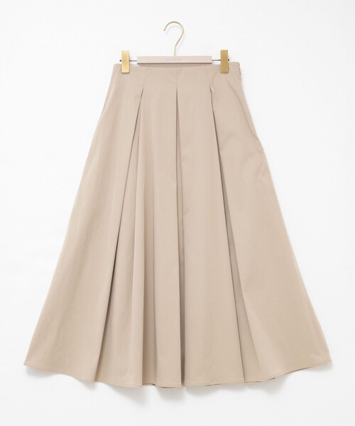 【未使用タグ付き】NOLLEY'S ウォッシャブルタックフレアシアースカート セットアップ対応》ウォッシャブルタックフレアシアースカート