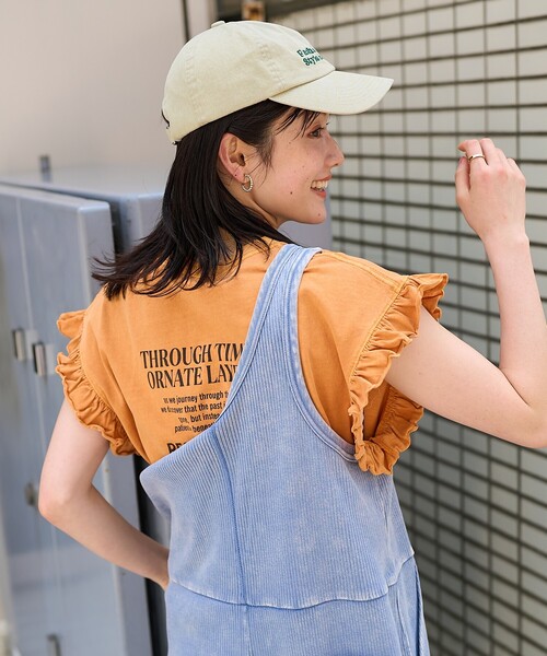 FREAK'S STORE（フリークスストア） tシャツ ピグメント ロゴフリル