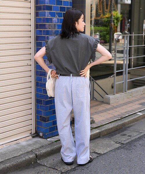 FREAK'S STORE（フリークスストア） tシャツ ピグメント ロゴフリル
