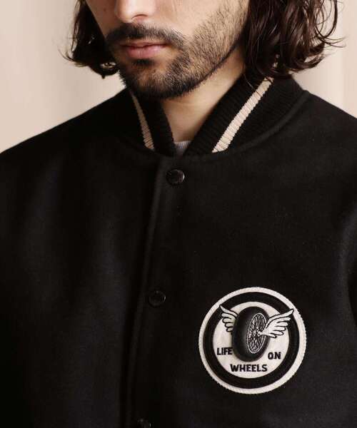 Schott N.Y.C（ショット） 「schott」 スタジャン M ネイビー メンズ