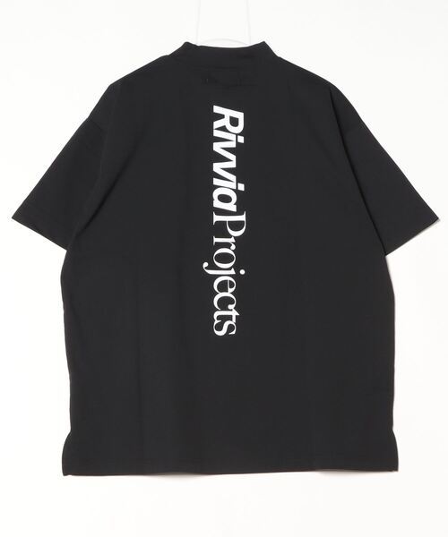 サイズ：S PACIFIC GOLF CLUB　パシフィック ゴルフクラブ ×RIVVIA PROJECTS ハイネック 半袖Tシャツ  ブラック系 [240101494739] ゴルフウェア メンズ ストスト PACIFIC GOLF CLUB パシフィック ゴルフクラブ ×RIVVIA PROJECTS