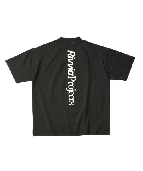 サイズ：S PACIFIC GOLF CLUB　パシフィック ゴルフクラブ ×RIVVIA PROJECTS ハイネック 半袖Tシャツ  ブラック系 [240101494739] ゴルフウェア メンズ ストスト PACIFIC GOLF CLUB パシフィック ゴルフクラブ ×RIVVIA PROJECTS