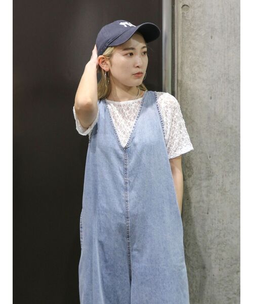 tシャツ バックオープンレースTee レディース