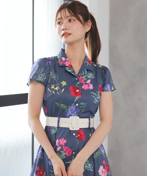 And Couture ワンピース ボタニカルガーデンシャツワンピース ボタニカルガーデンシャツワンピース（ワンピース）｜AND
