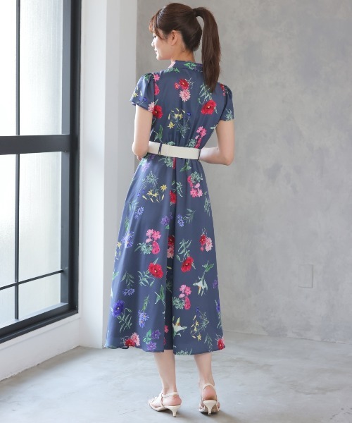 And Couture ワンピース ボタニカルガーデンシャツワンピース