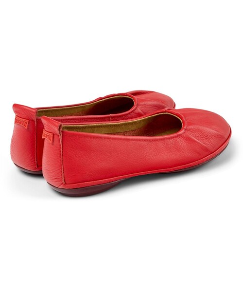 「CAMPER」 フラットパンプス 25.5cm レッド レディース