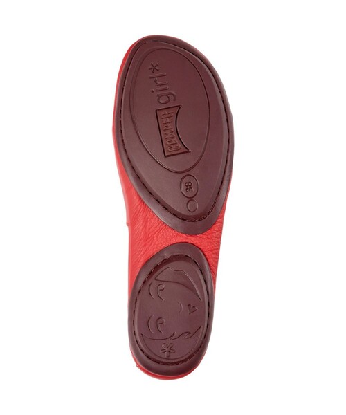 「CAMPER」 フラットパンプス 25.5cm レッド レディース
