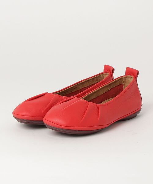 「CAMPER」 フラットパンプス 25.5cm レッド レディース