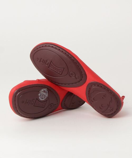 「CAMPER」 フラットパンプス 25.5cm レッド レディース