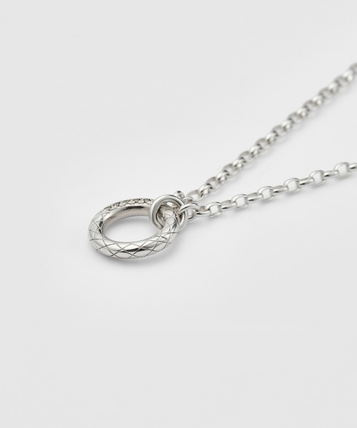 agete（アガット） ネックレス シルバーダイヤモンドネックレス