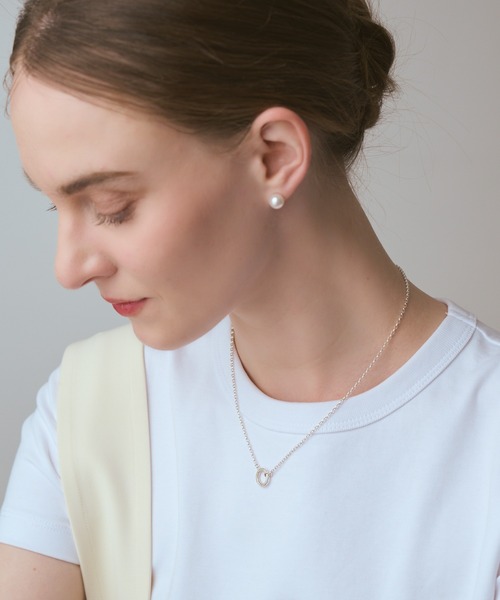 アガットネックレス agete（アガット） ネックレス シルバーダイヤモンドネックレス