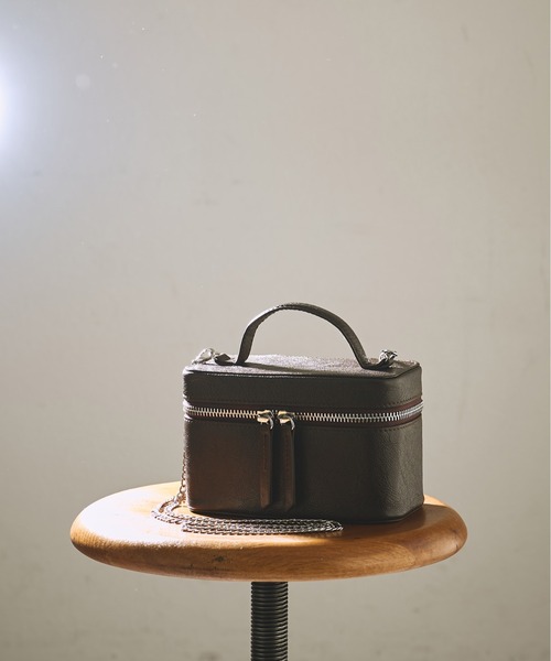 【タグ付き】Whim Gazette 【Hoaw.】バニティショルダー　ブラック Whim Gazette（ウィム ガゼット） ショルダーバッグ バッグ 「Hoaw