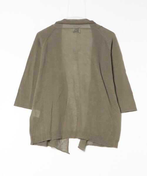 「arnold palmer timeless」 7分袖ニットカーディガン 3 グリーン レディース_画像2