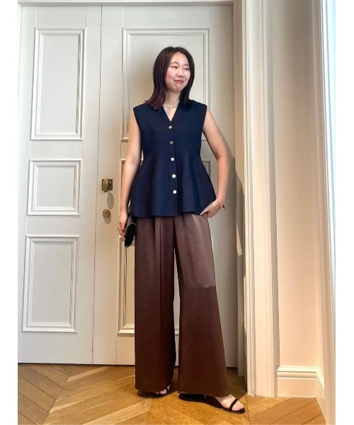 美品 allurevilleアルアバイル バスケットフリンジ ジレ 日本製 allureville ベスト ジレ ペプラムジレ レディース : ZOZOTOWN