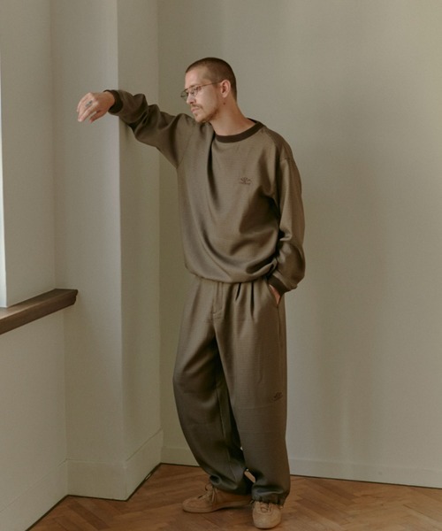 umbro（アンブロ） パンツ 別注 ワンポイント刺繍ロゴ トラックパンツ