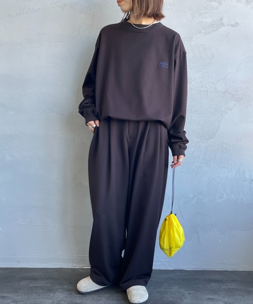 umbro（アンブロ） パンツ 別注 ワンポイント刺繍ロゴ トラックパンツ