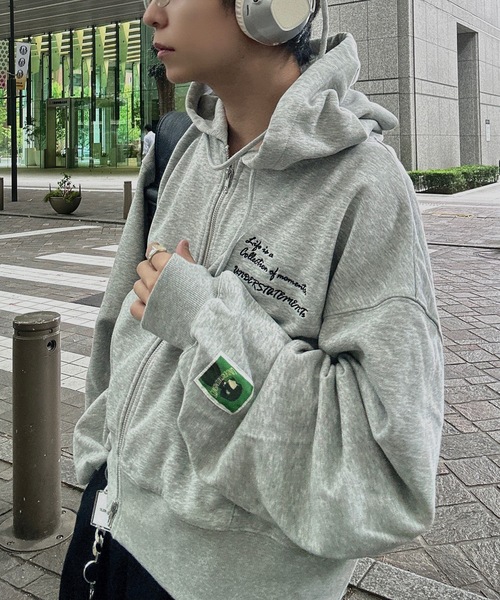 ダブスタ❣️新品希少割❣️essentialワイドスリーブパーカー セール】WAFFLE STUDS ZIP HOODIE（パーカー）｜FTW（エフティ