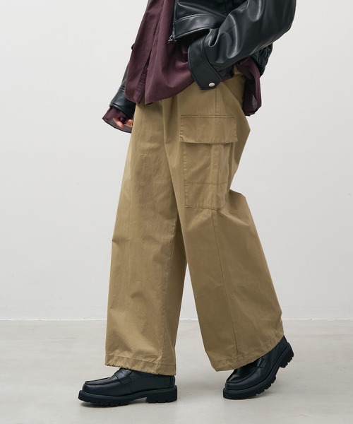 MICA&DEAL（マイカアンドディール） カーゴパンツ ピーチセミワイド