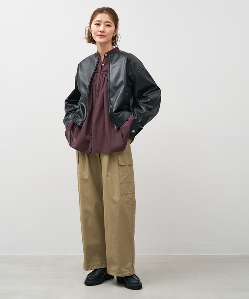 MICA&DEAL（マイカアンドディール） カーゴパンツ ピーチセミワイド