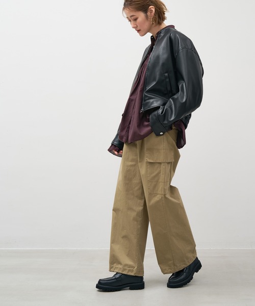 MICA&DEAL（マイカアンドディール） カーゴパンツ ピーチセミワイド