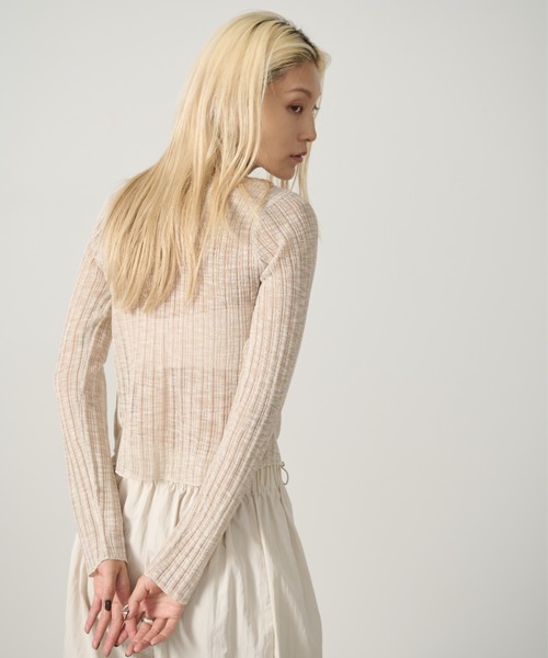 AIC. ニット セーター シアーニットアンサンブルライクトップス