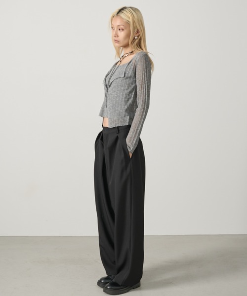 AIC. ニット セーター シアーニットアンサンブルライクトップス