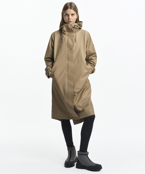 AIGLE エーグル　パーカー　レディース38M ベージュ　ジャンパー AIGLE マウンテンパーカー ウインドブレーカー 透湿防水 ロング