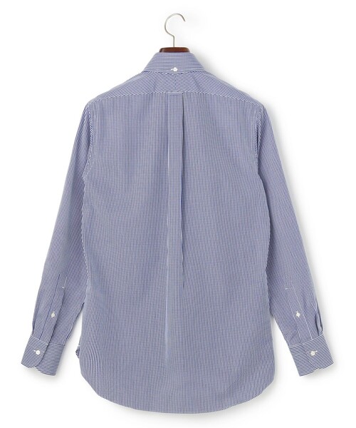 新品 ジェイプレス プレミアムプリーツシャツ 43-86 XL相当 青ストライプ J.PRESS（J.プレス） シャツ 「PREMIUM PLEATS / 形態安定」ギンガム