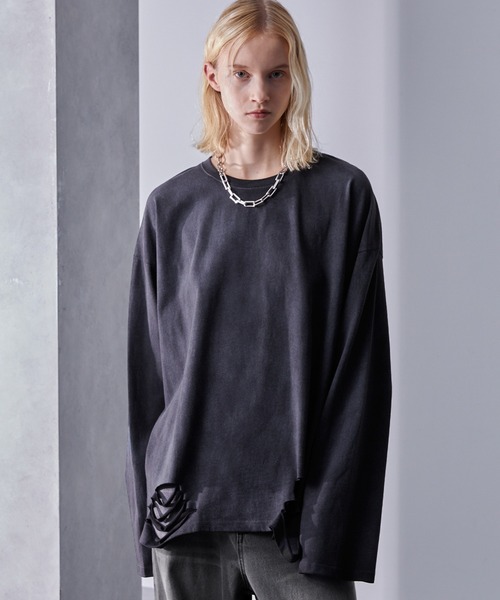Loose（ルース） tシャツ ヴィンテージフェード ルーズダメージロンT