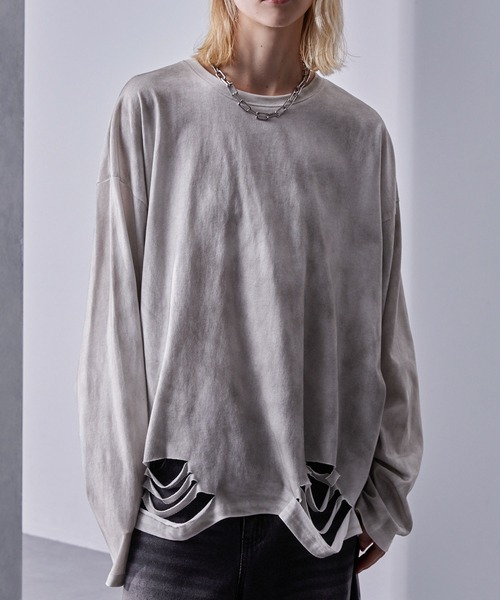 Loose（ルース） tシャツ ヴィンテージフェード ルーズダメージロンT