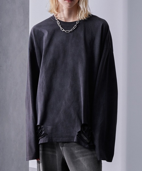 Loose（ルース） tシャツ ヴィンテージフェード ルーズダメージロンT