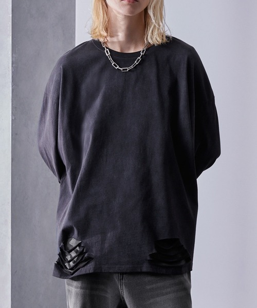 Loose（ルース） tシャツ ヴィンテージフェード ルーズダメージロンT