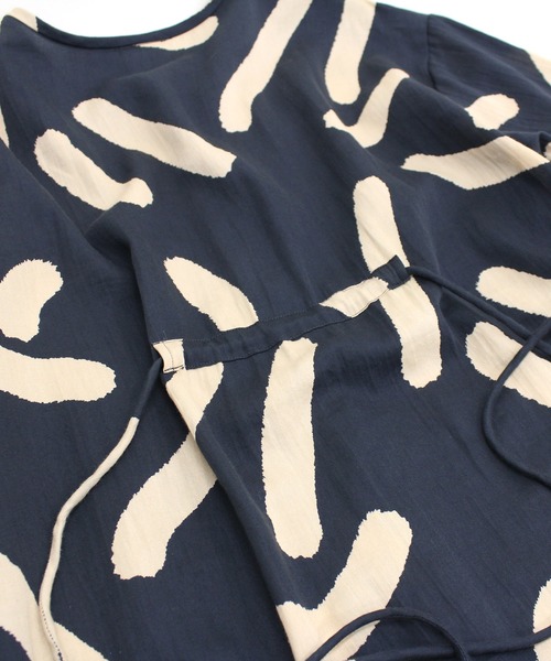 「RNA-N」 半袖ブラウス MEDIUM キャメル レディース_画像9