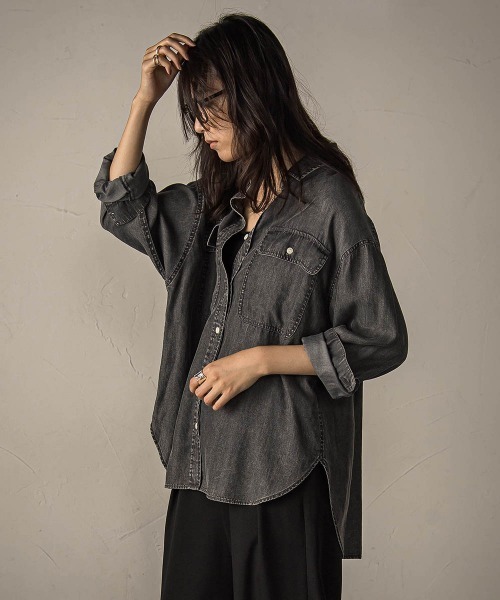 MAYSON GREY（メイソングレイ） ブラウス シャツ バイオシルクデニム