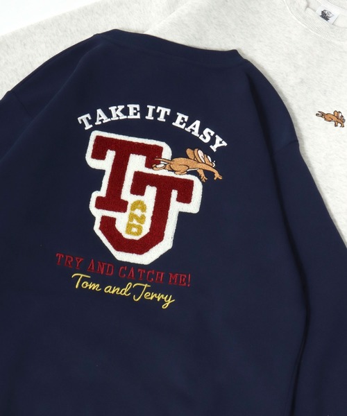 トレーナー スウェット 2025AW Tom and Jerry/トムとジェリー 裏起毛