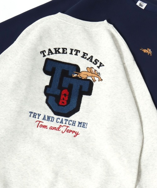 トレーナー スウェット 2025AW Tom and Jerry/トムとジェリー 裏起毛
